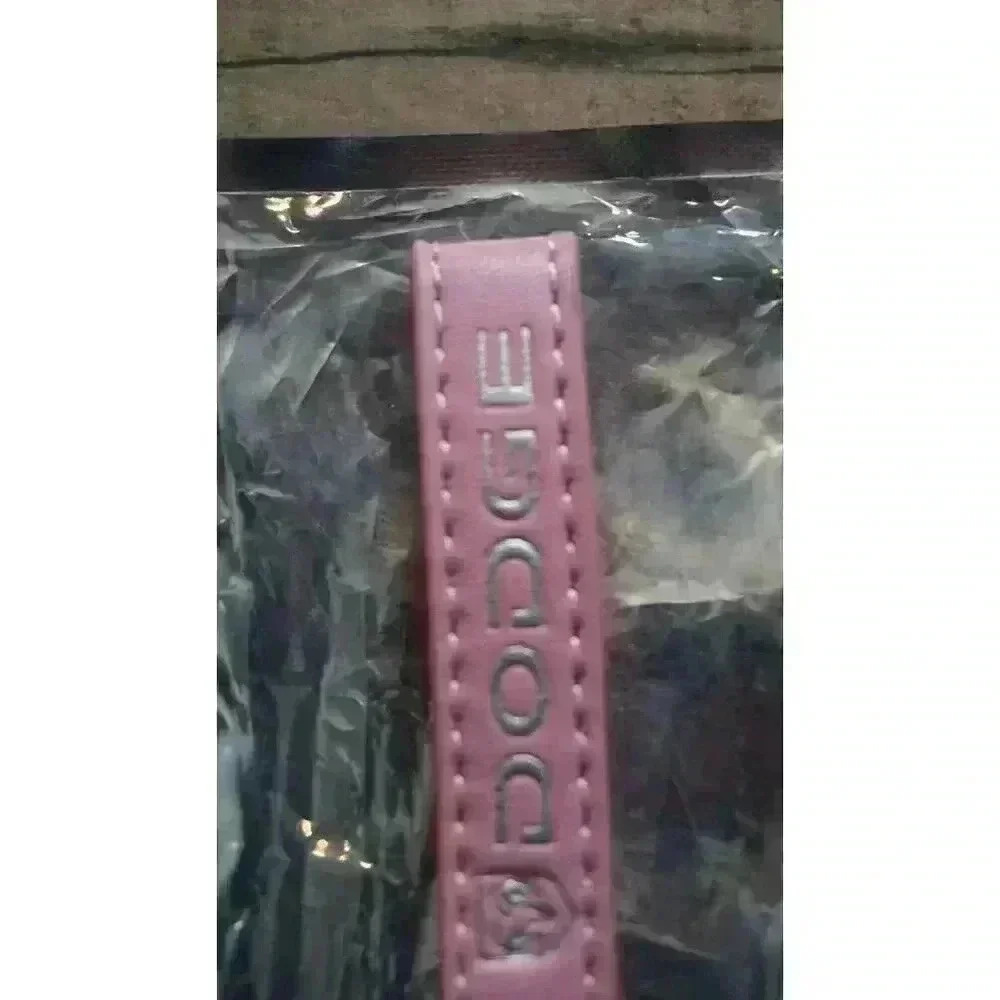 Dodge Ram Pink Leather Keychain Lanyard Horseshoe Buckle (New) - Picture 5 of 10